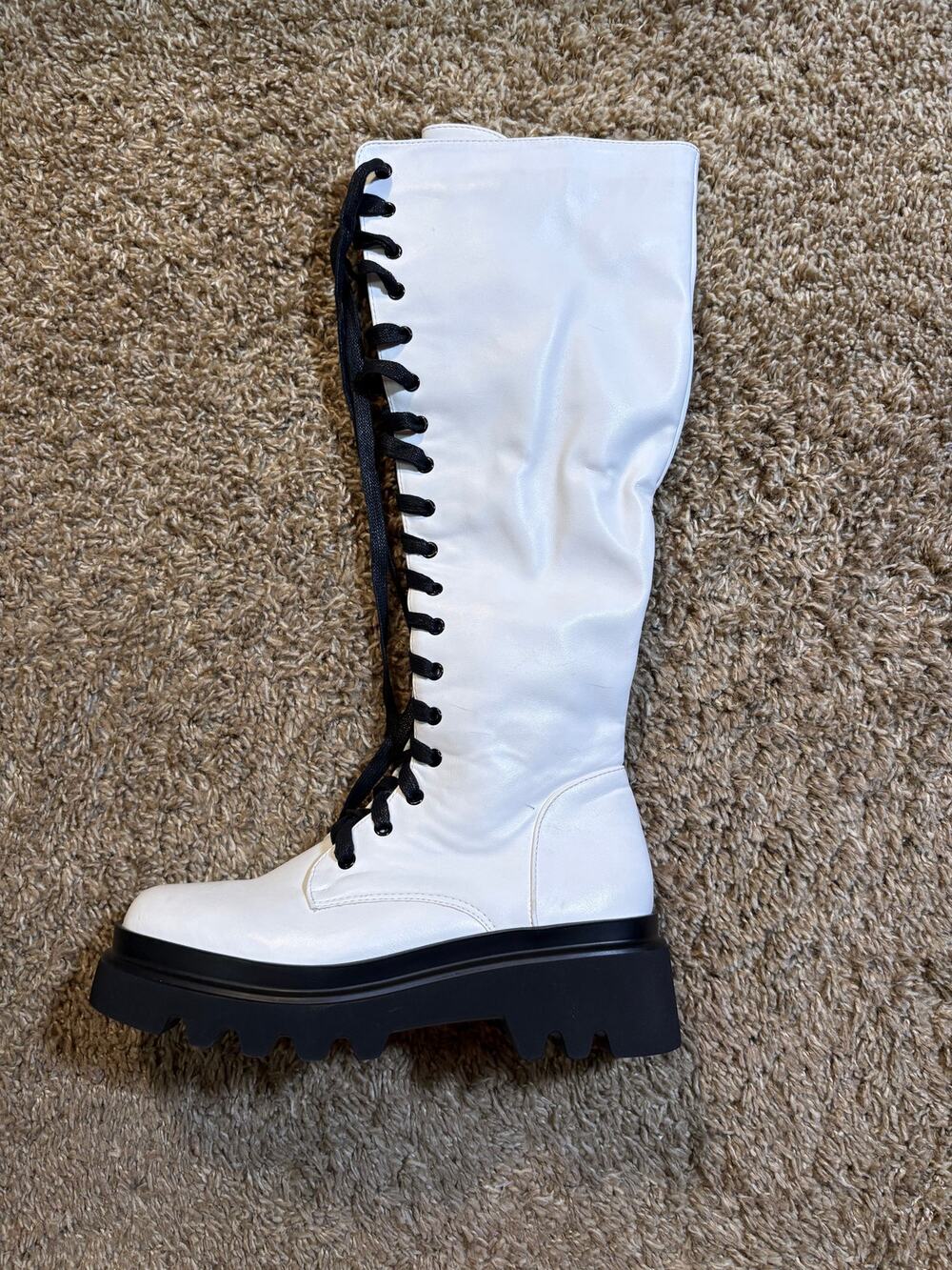Circus By Sam Edelman Lilah White Knee High Boots Womens Size 6.5